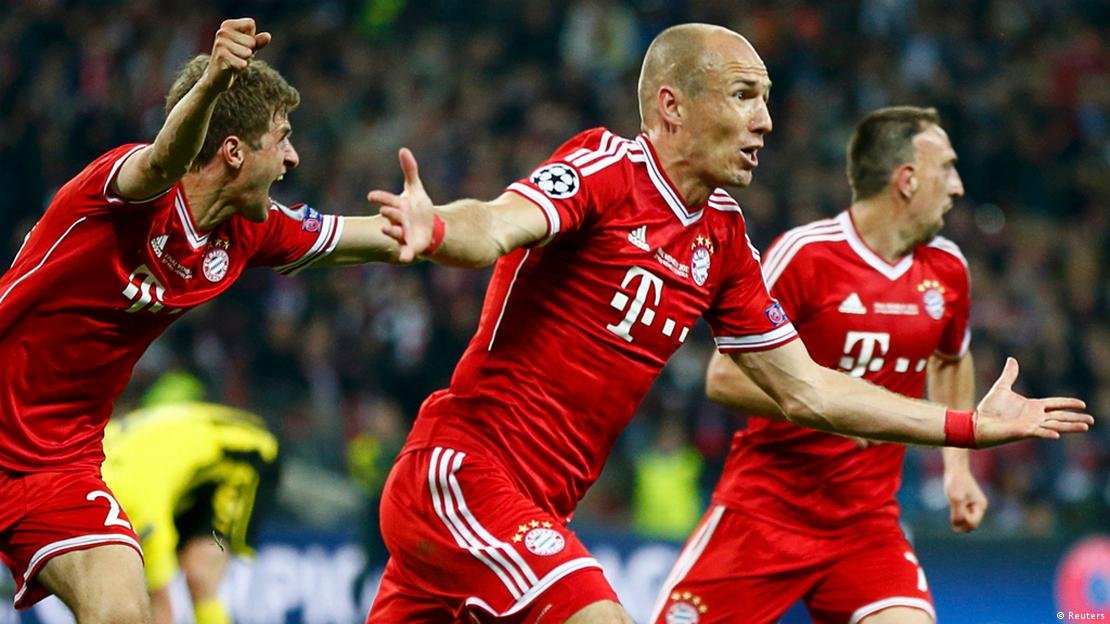 Arjen Robben scores a clutch goal against Dortmund to win Bayern the Champions League trophy