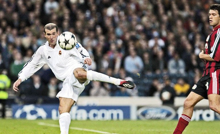 Zidane's legendary volley against Leverkusen in the UCL final