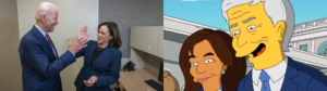 Joe Biden and Kamala Harris (The Simpsons and Real Life)